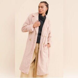 NWT oversized medium Free People Cuff It Coat A515